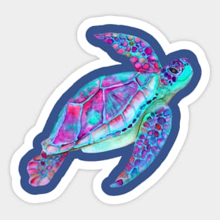 Swimming Sea Turtle Sticker